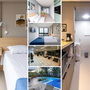 Com Vista Maravilhosa No Bairro Do Pina! Cozinha Completa, Wi-fi, Ar Condicionado E Maquina De Lavar - Com Estacionamento, Recepcao 24h, Piscina E Academia Recife